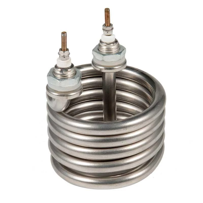 Hluav Taws Xob Kev Lag Luam Muaj Kauv Muaj Hlau-Tubular Cov Cua Kub Nruab Nrab Electric Industrial Spiral Coil-Tubular Heating Elements manufacturer
